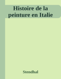 Couverture de Histoire de la peinture en Italie