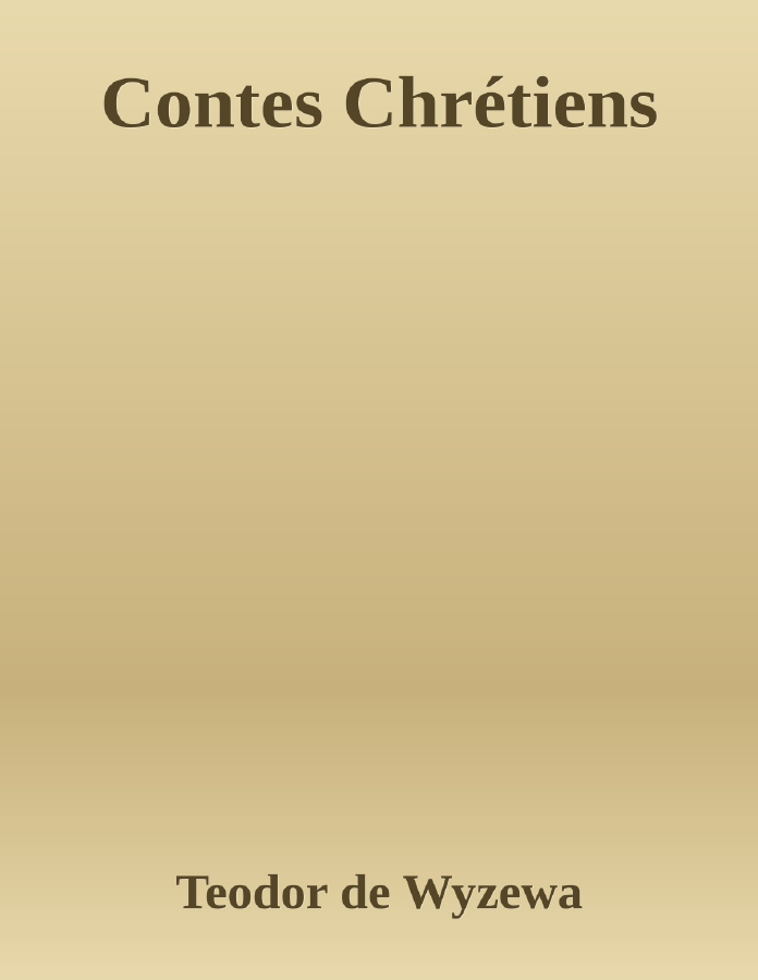 Couverture de Contes Chrétiens