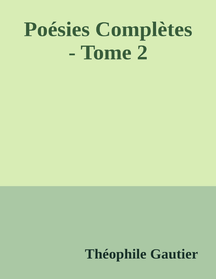 Couverture de Poésies Complètes - Tome 2