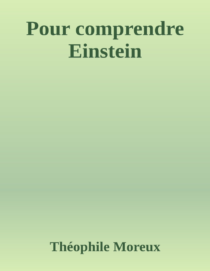 Couverture de Pour comprendre Einstein