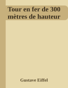 Couverture de Tour en fer de 300 mètres de hauteur