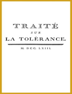 Traite Sur La Tolerance