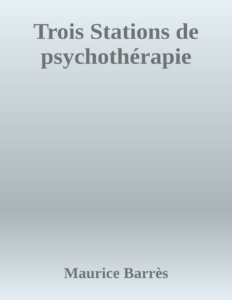 Couverture de Trois Stations de psychothérapie