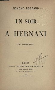 Un Soir A Hernani 26 Fevrier 1902