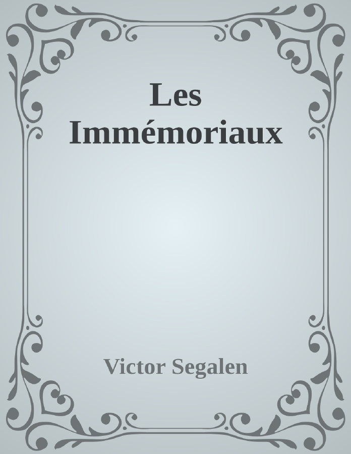 Couverture de Les Immémoriaux