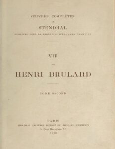 Vie De Henri Brulard Tome 2