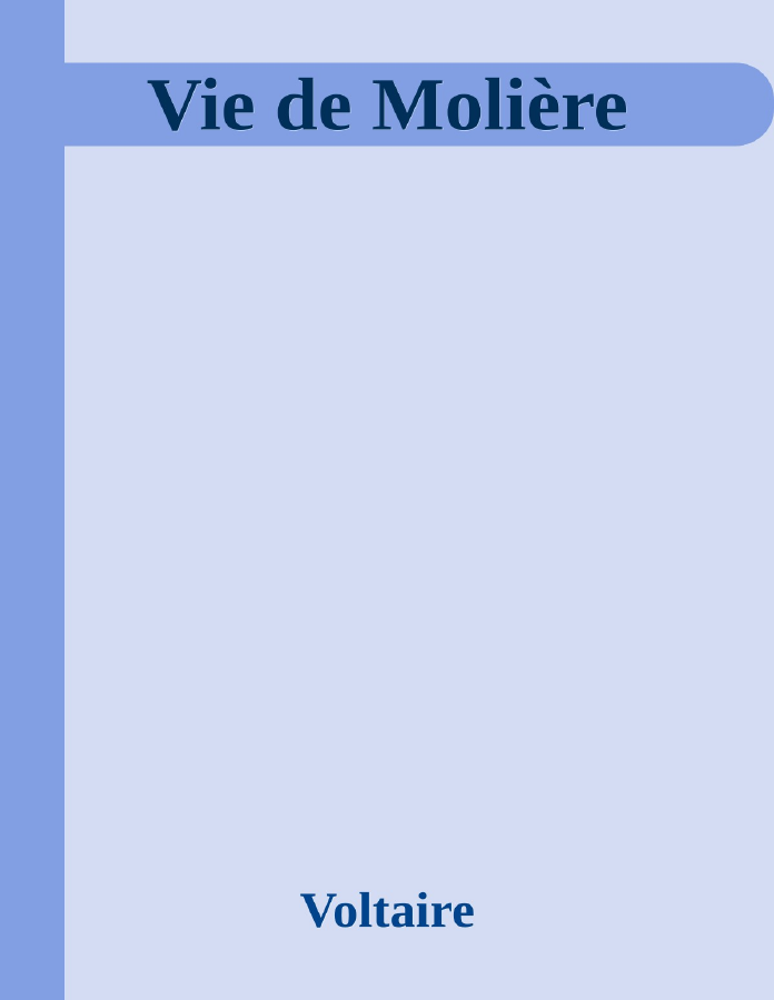Couverture de Vie de Molière