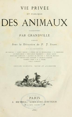 Vie Privee Et Publique Des Animaux