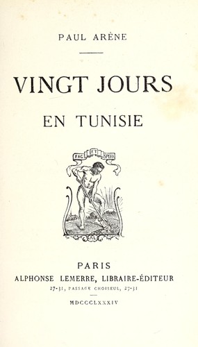 Vingt Jours En Tunisie