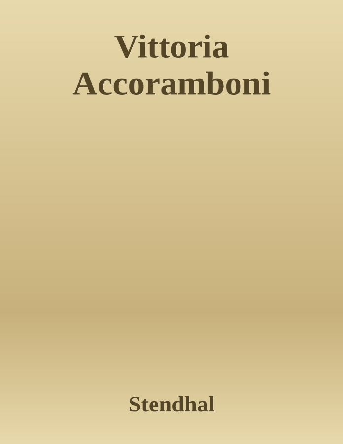 Couverture de Vittoria Accoramboni