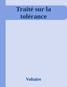 Couverture de Traité sur la tolérance