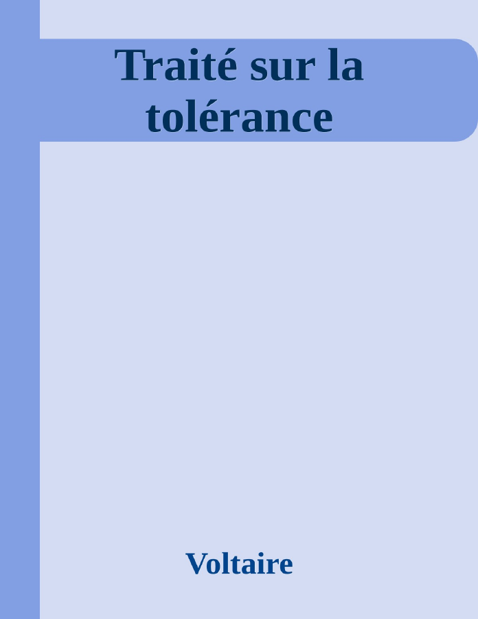 Couverture de Traité sur la tolérance