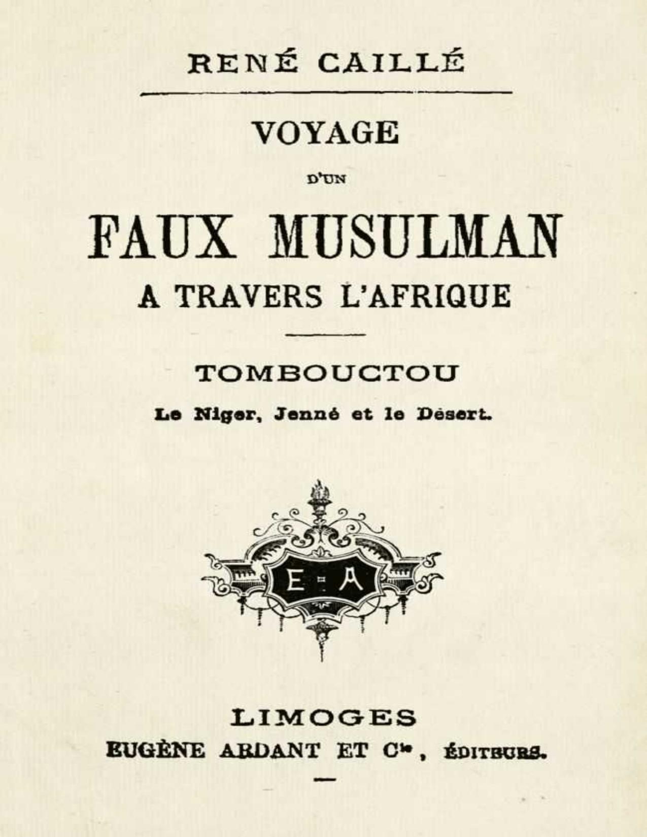 Voyage Drsquoun Faux Musulman A Travers LrsquoAfrique