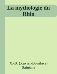 Couverture de La mythologie du Rhin
