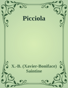 Couverture de Picciola
