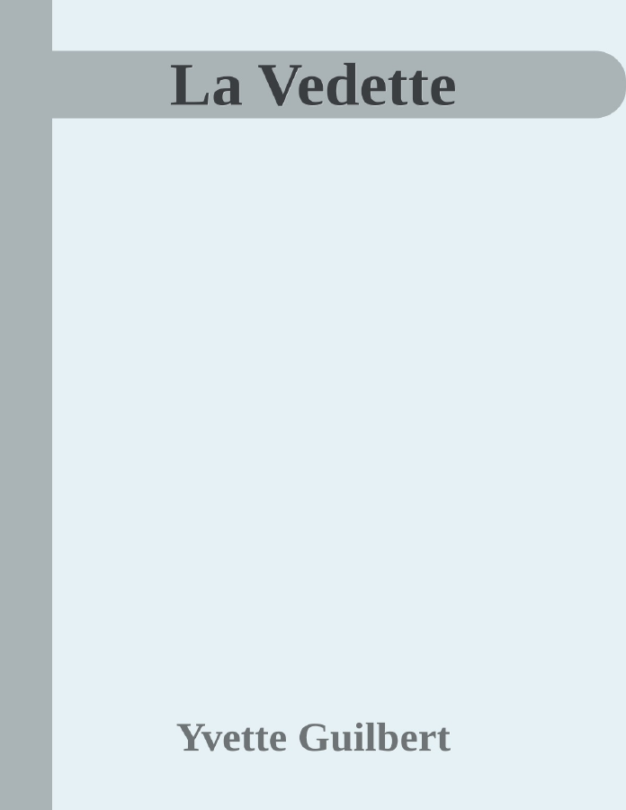 Couverture de La Vedette