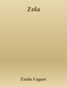 Couverture de Zola