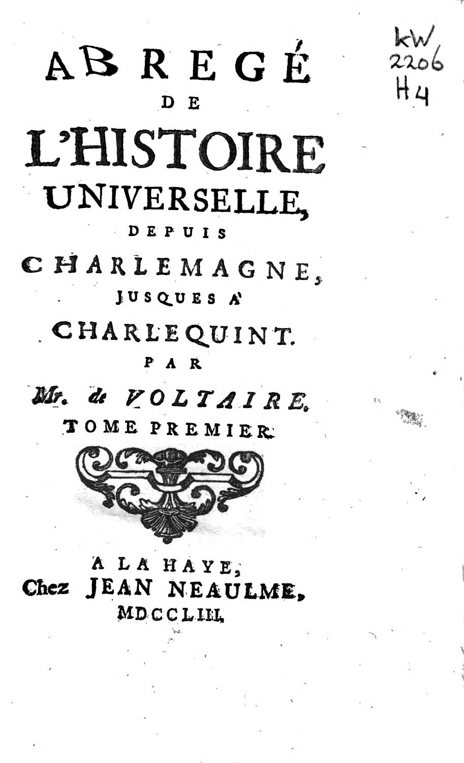 Couverture de Abrégé de l&rsquo;Histoire universelle depuis Charlemagne jusques à Charlequint (Tome 1)