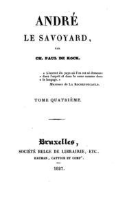 Couverture de André le Savoyard