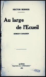 Couverture de Au large de l&rsquo;écueil: roman canadien
