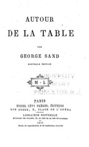 Couverture de Autour de la table