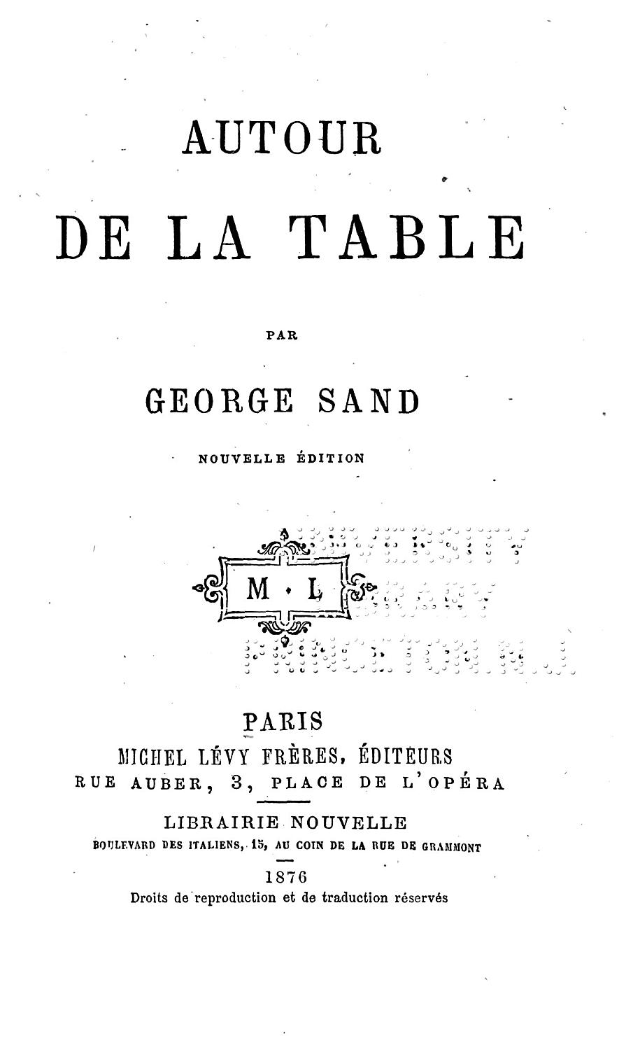 Couverture de Autour de la table