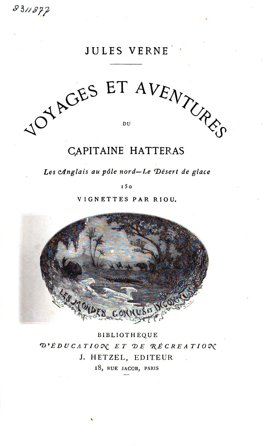 Couverture de Aventures du Capitaine Hatteras