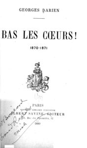 Couverture de Bas les coeurs!