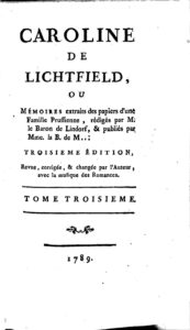 Couverture de Caroline de Lichtfield
ou Mémoires extraits des papiers d&rsquo;une famille prussienne
