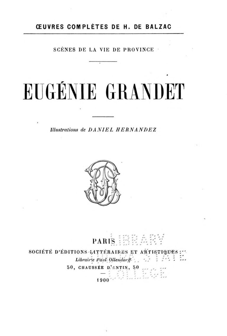 Couverture de Eugénie Grandet