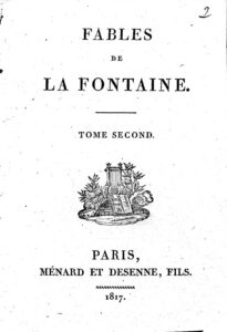 Couverture de Fables de La Fontaine. Tome Second