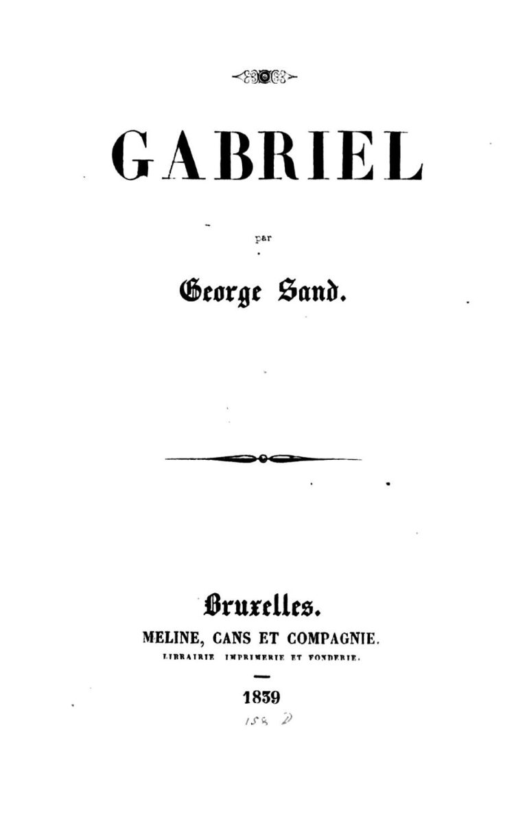 Couverture de Gabriel