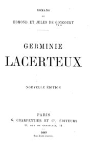 Couverture de Germinie Lacerteux