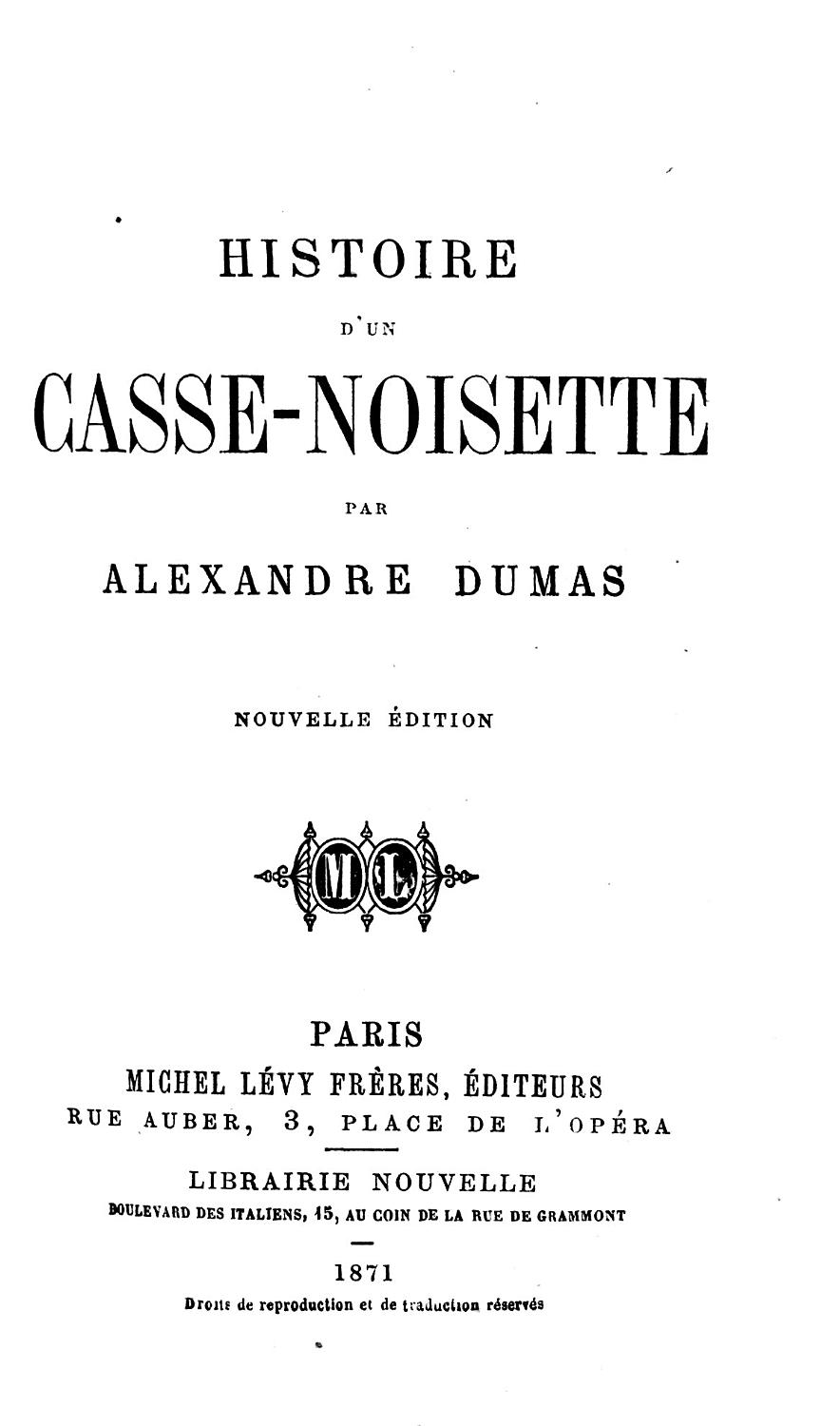 Couverture de Histoire d’un casse-noisette
