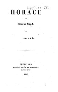 Couverture de Horace