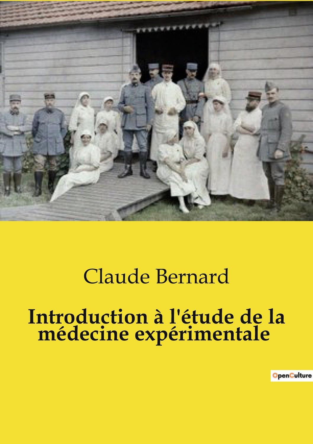 Couverture de Introduction à l&rsquo;étude de la médecine expérimentale