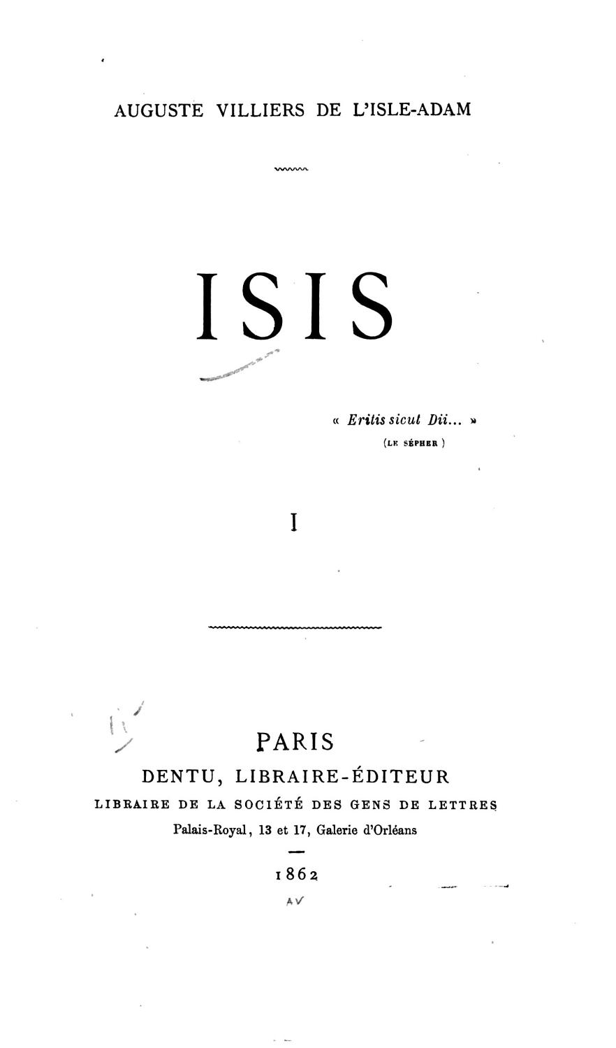 Couverture de Isis: Roman