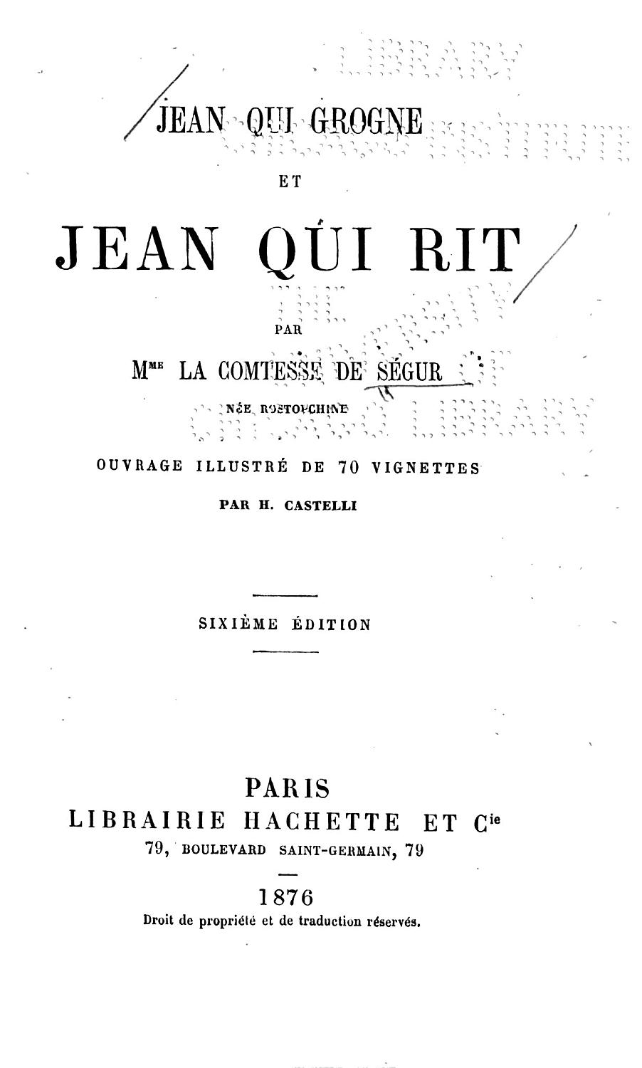 Couverture de Jean qui grogne et Jean qui rit