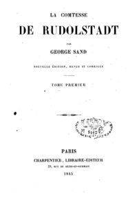 Couverture de La comtesse de Rudolstadt