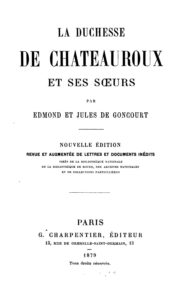Couverture de La Duchesse de Châteauroux et ses soeurs