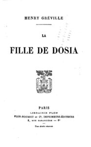 Couverture de La fille de Dosia