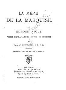 Couverture de La Mère de la Marquise