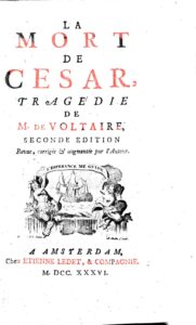 Couverture de La mort de César: Tragédie