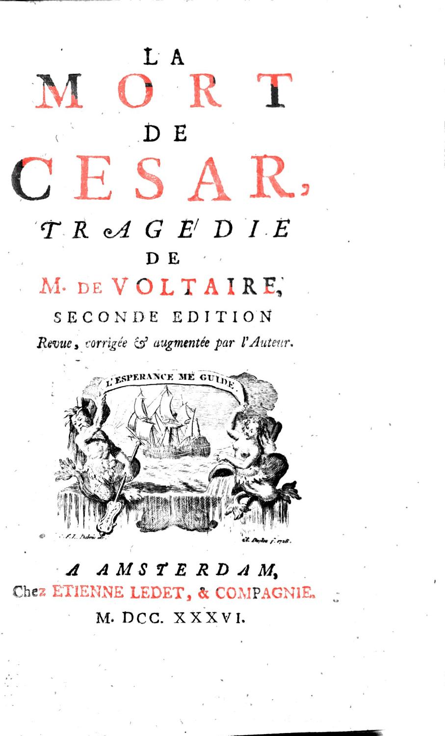 Couverture de La mort de César: Tragédie