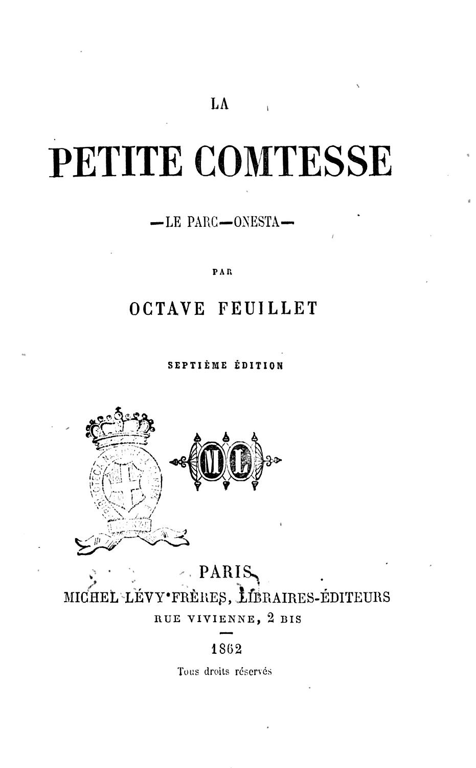 Couverture de La petite comtesse