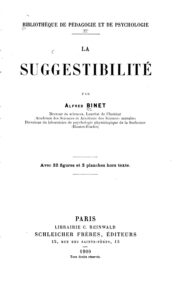 Couverture de La Suggestibilité