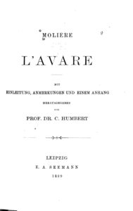 Couverture de L&rsquo;Avare
