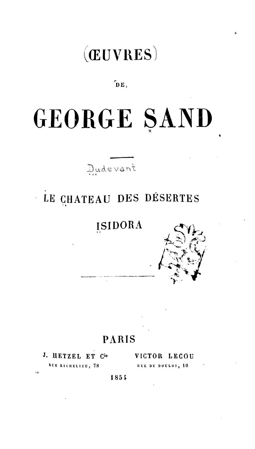 Couverture de Le château des Désertes