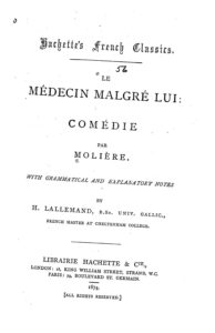 Couverture de Le médecin malgré lui