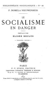 Couverture de Le socialisme en danger